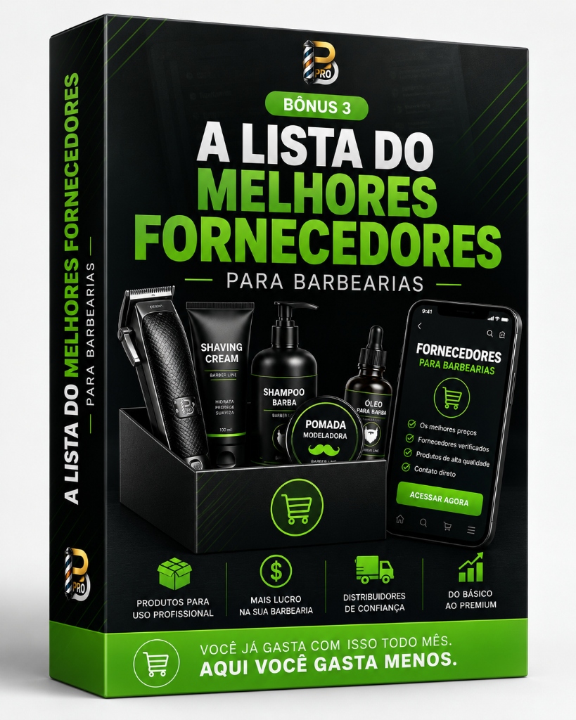 Bônus 3: A Lista dos Melhores Fornecedores Para Barbearias